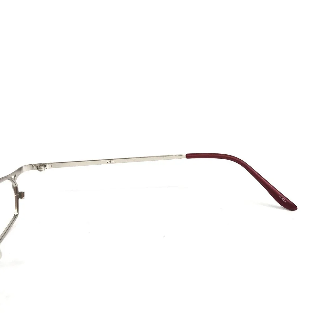 Ogi Eyeglasses Frames 2081 COL. 82 Red Silver Rectangle Wire Rim 42-19-135